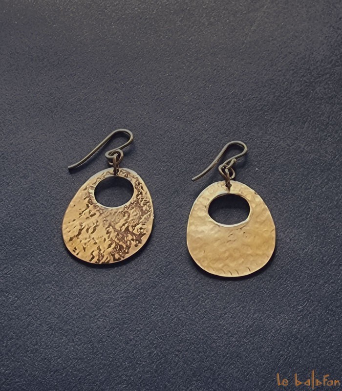 Boucles d'oreilles dorées Kicui