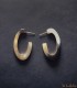 boucles d'oreilles ethniques en corne de zebu
