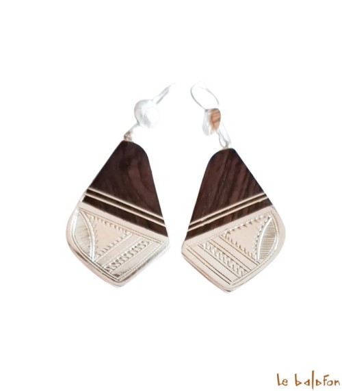 Boucles d’oreilles Ethniques Touareg en Argent