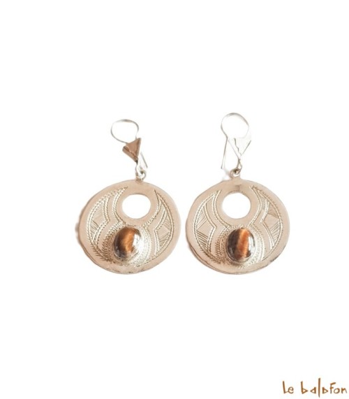 Boucles d’oreilles Ethniques Touareg en Argent