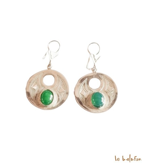 Boucles d’oreilles Ethniques Touareg en Argent