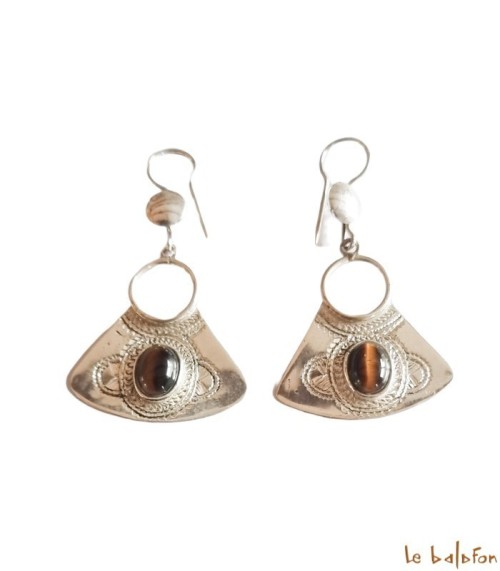 Boucles d’oreilles Ethniques Touareg en Argent