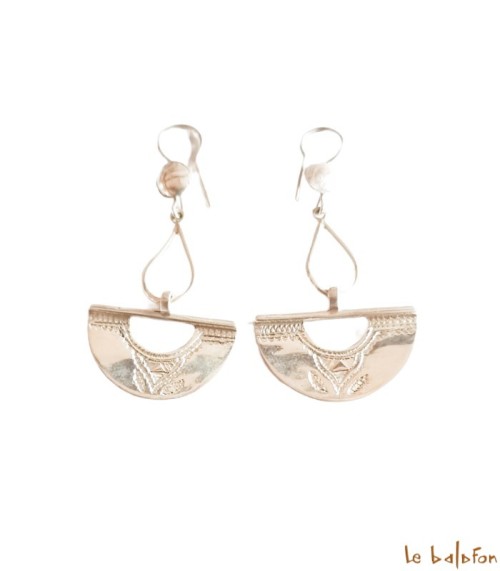 Boucles d’oreilles Ethniques Touareg en Argent