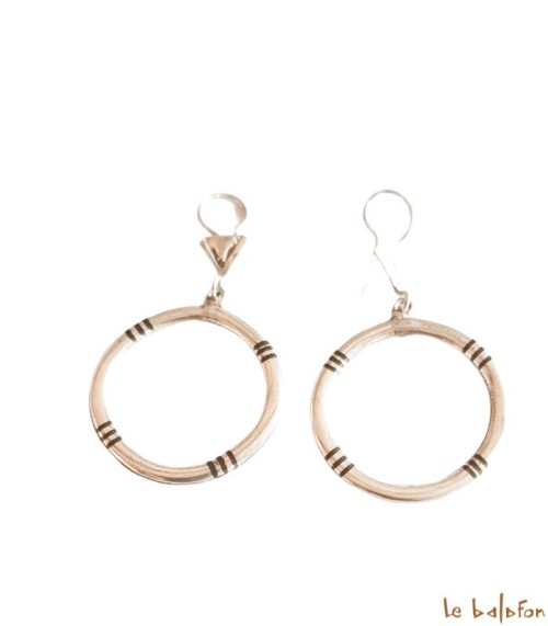 Boucles d’oreilles Ethniques Touareg en Argent