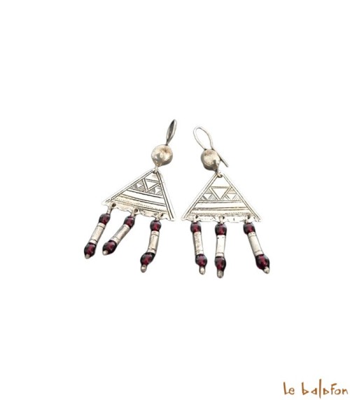 Boucles d’oreilles Ethniques Touareg en Argent