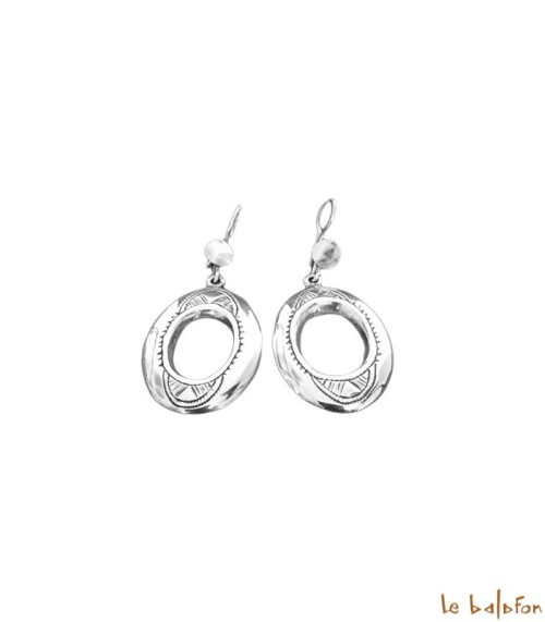 Boucles d’oreilles Ethniques Touareg en Argent