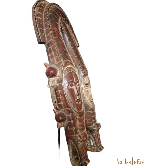 Masque crocodile double