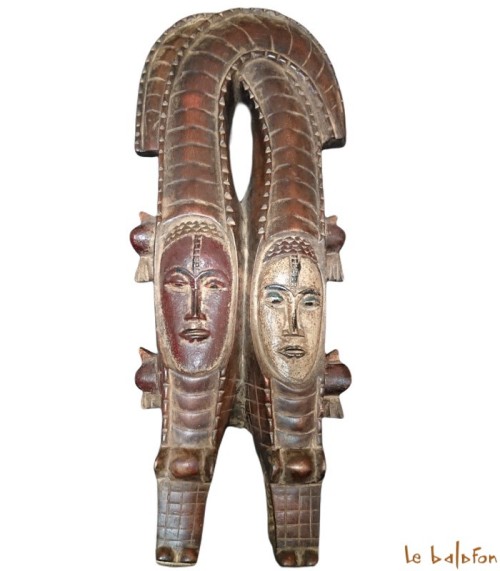 Masque crocodile double