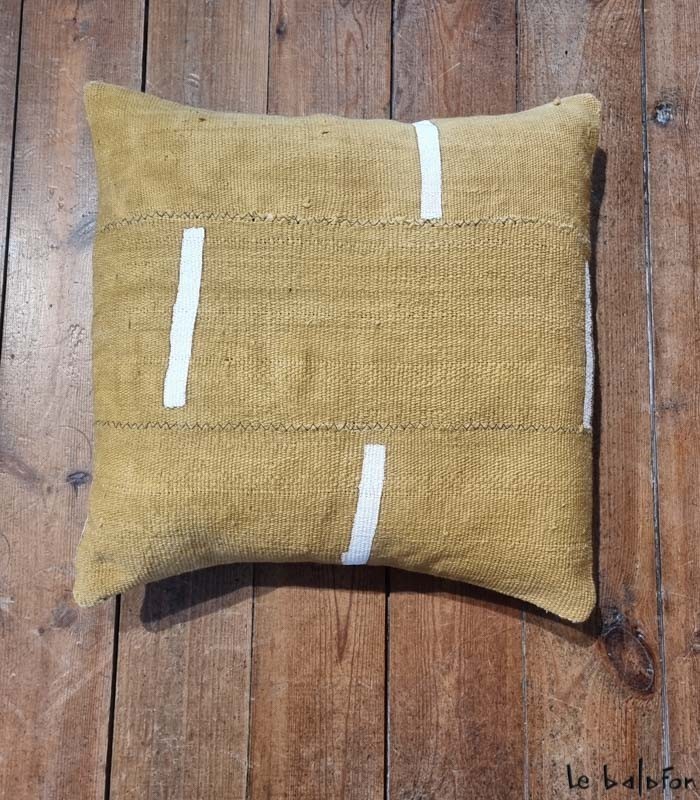housse de coussin ethnique bogolan