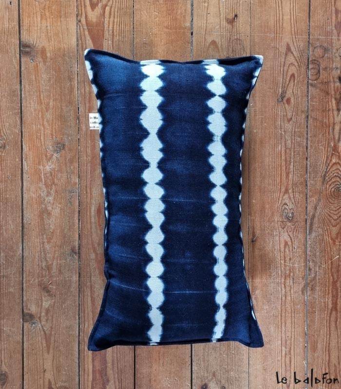 coussin indigo 30x50