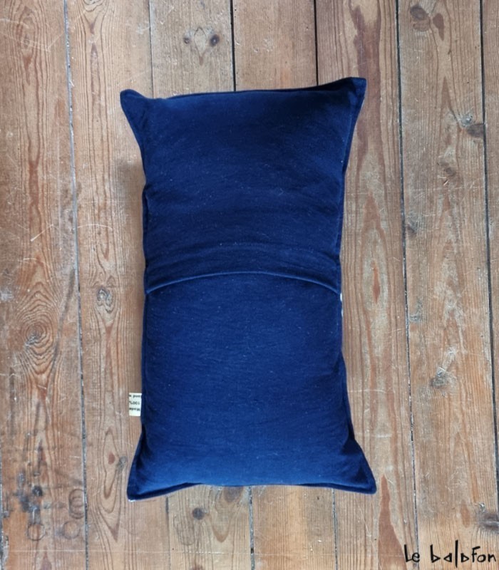 coussin indigo 30x50