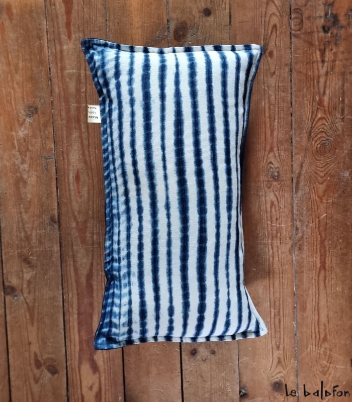 coussin indigo 30x50