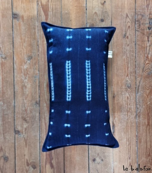 coussin indigo 30x50