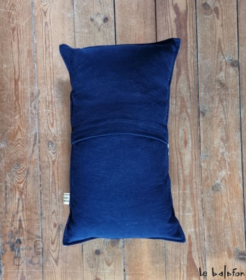 coussin indigo 40x60