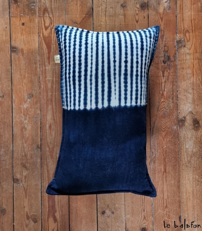 coussin indigo 40x60