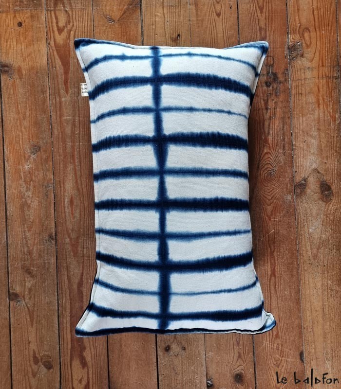 coussin indigo 40x60