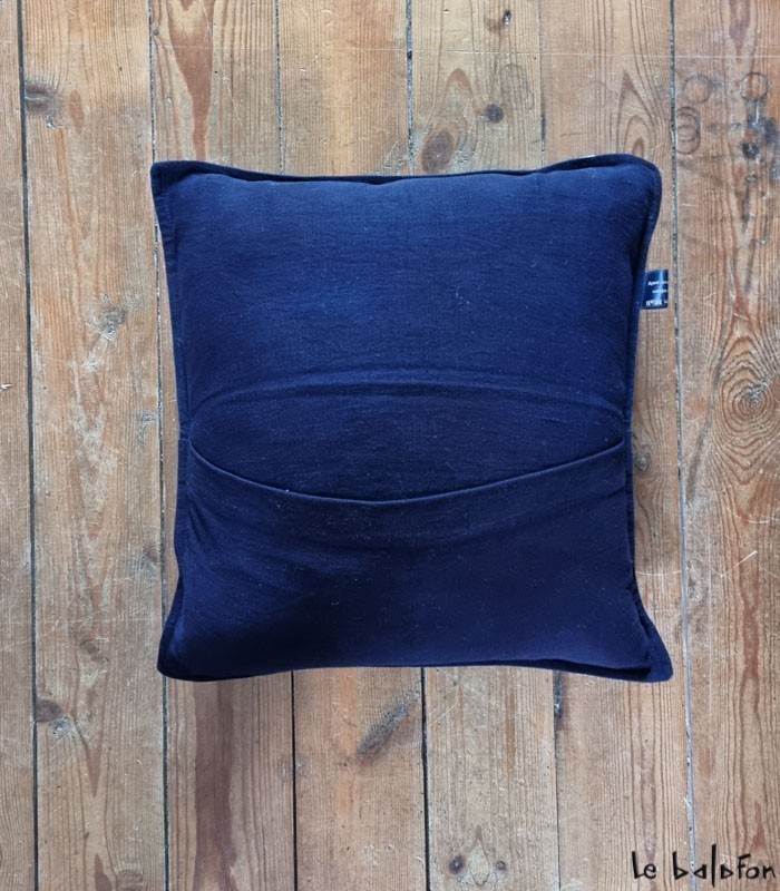 Coussin indigo 40x40