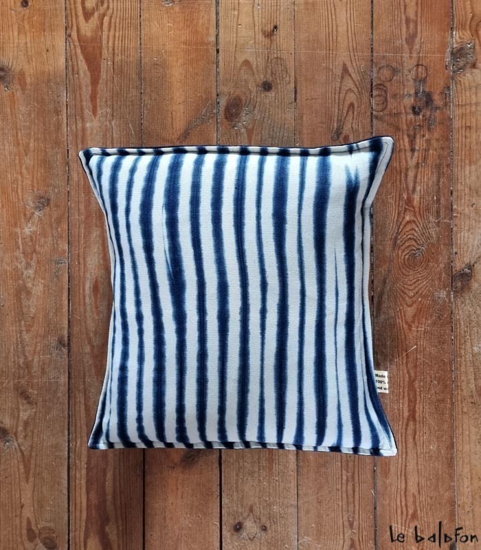 coussin indigo 40x40 