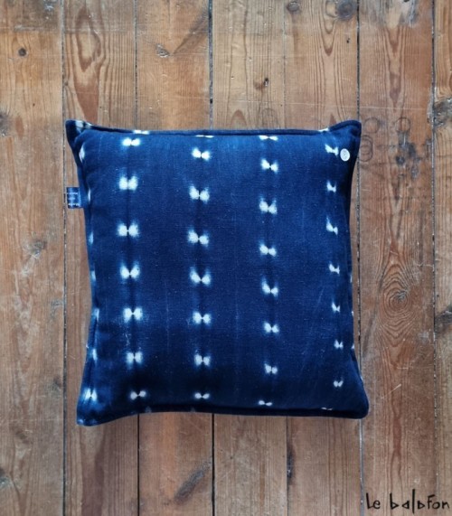 coussin indigo 40x40 