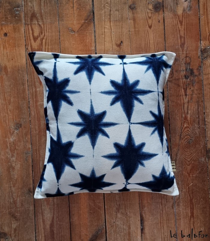 coussin indigo 40x40 