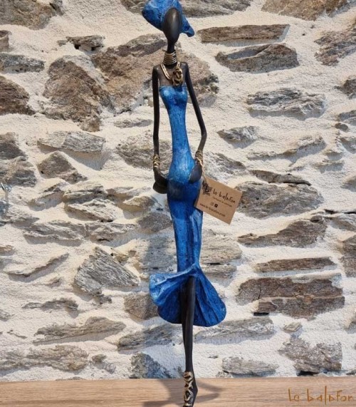 Statuette bronze africaine 55 cm