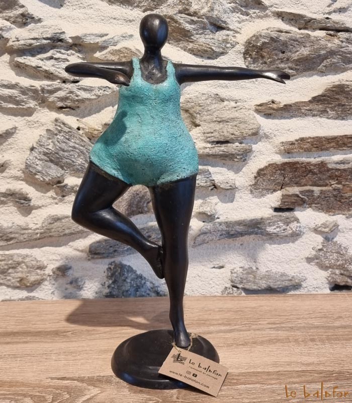Statuette bronze africaine 33 cm