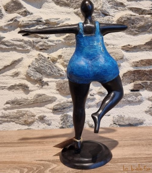 Statuette bronze africaine 33 cm