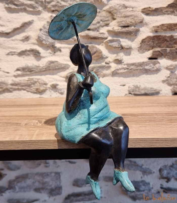 Statuette bronze africaine 29cm