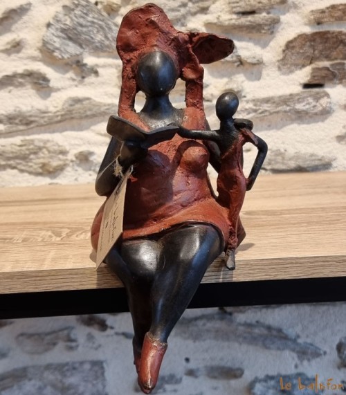 Statuette bronze africaine 22cm