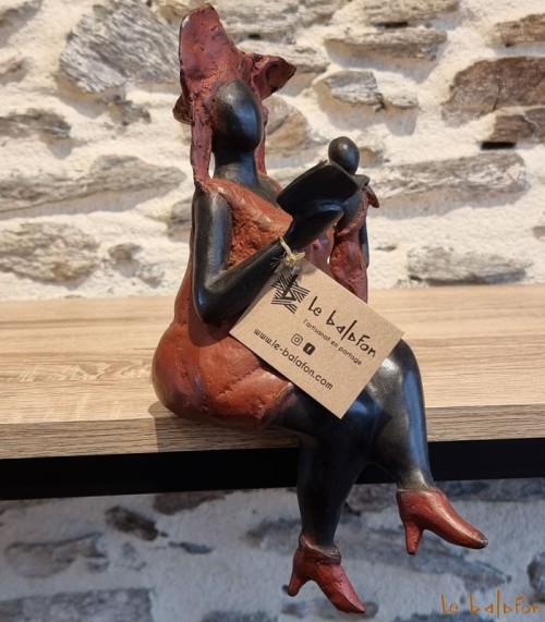 Statuette bronze africaine 22cm