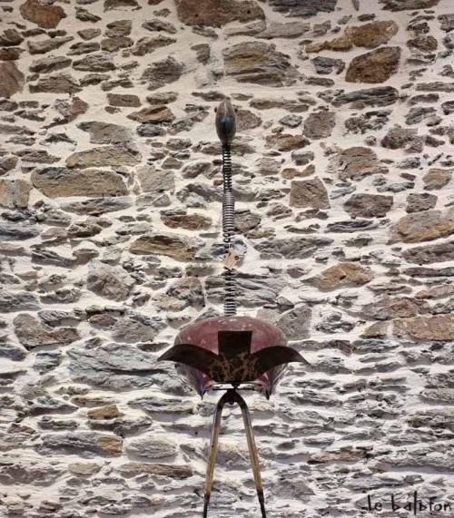 Autruche en metal recyclé
