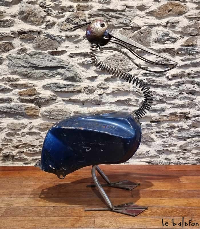 Pelican en metal recyclé