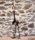 Houpette en metal recyclé