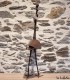 Houpette en metal recyclé