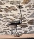 Houpette en metal recyclé