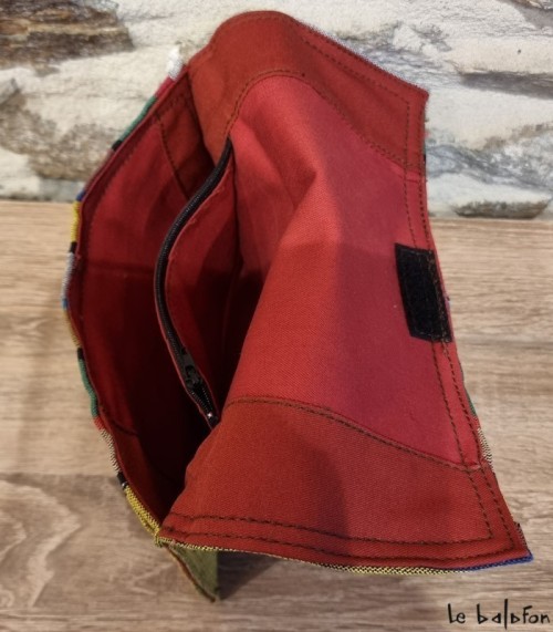 Pochette ethnique en tissu