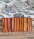 Pochette ethnique en tissu et cuir