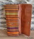 Pochette ethnique en tissu et cuir
