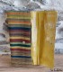 Pochette ethnique en tissu et cuir