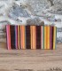 Pochette ethnique en tissu et cuir
