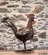 coq en metal recyclé