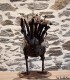 coq en metal recyclé