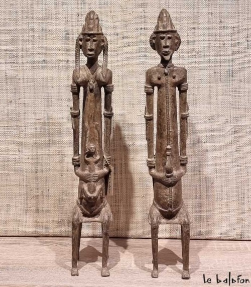 Couple dogon en bronze