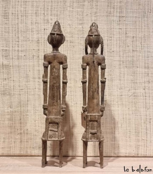 Couple dogon en bronze