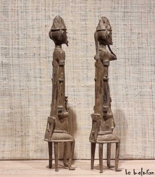 Couple dogon en bronze