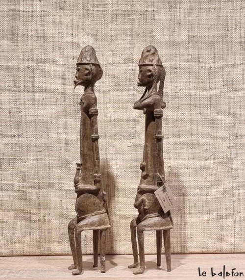 Couple dogon en bronze