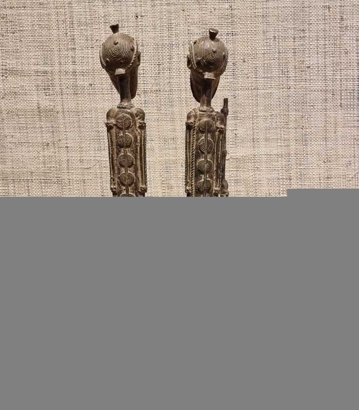 Couple dogon en bronze