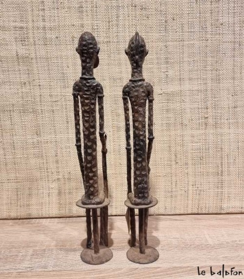 Couple dogon en bronze