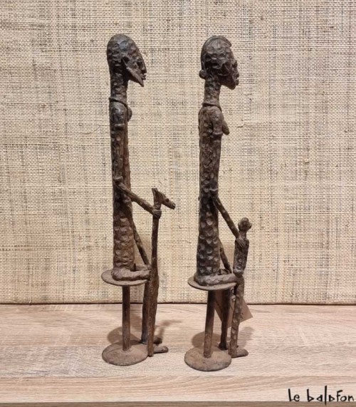 Couple dogon en bronze