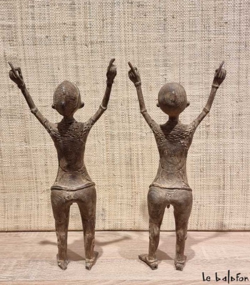 Couple dogon en bronze